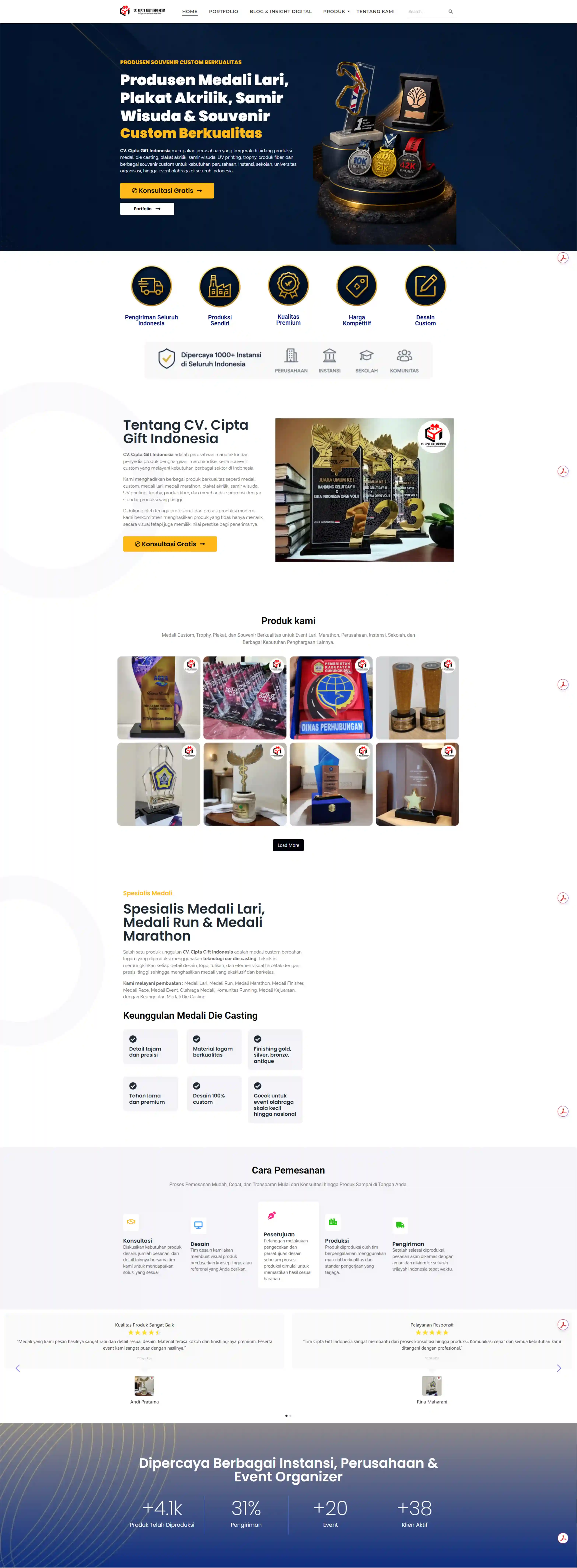 portofolio fugarupa website UMKM